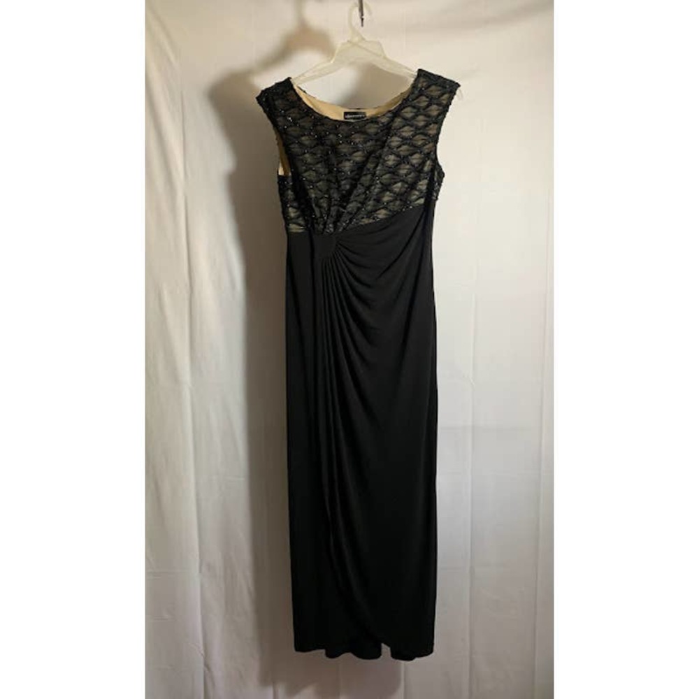 Connected Apparel Black long gown Women's Size 8